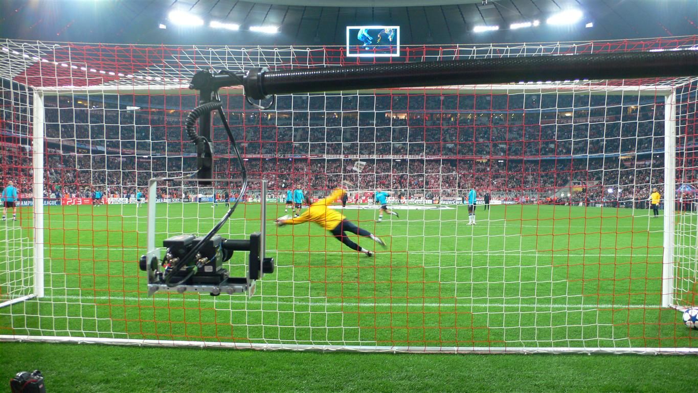Telecamere dietro il portiere e negli sport estremi