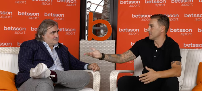 Fabio Cannavaro intervistato Pierluigi Pardo al Betsson Sport Talk